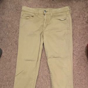 American eagle khaki jeggings